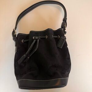 COACH Black Bucket Bag